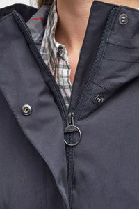 Barbour ladies jacket Bowlees in Navy LWB0800NY91 neckline