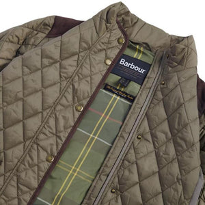 Barbour Highfield Quilt Jacket in Olive LQU1766OL31 lining