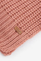 Barbour Beanie and scarf Gift Set Saltburn in Pink Rust LGS0023PI35 logo