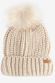 Barbour Beanie Hat and Scarf Saltburn Gift Set in Pearl LGS0023ST15 pom pom