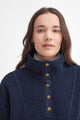 Barbour Fleece Woodside Sherpa Fleece in Navy LOL0615NY73 half snap