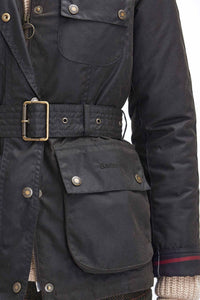 Barbour Classic Ladies Solway Zipper Wax Jacket LWX1407OL71 belted