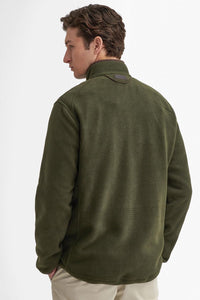 Barbour Langdale fleece Jacket in Olive Forest MFL0192OL72 back