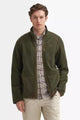 Barbour Langdale fleece Jacket in Olive Forest MFL0192OL72 open