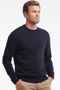 Barbour Sweater-Nelson Essential-Crew Neck- Navy-MKN0760NY91 front