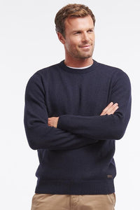 Barbour Sweater-Nelson Essential-Crew Neck- Navy-MKN0760NY91  warm