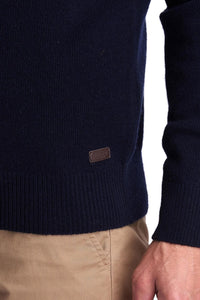 Barbour Sweater-Nelson Essential-Crew Neck- Navy-MKN0760NY91 side