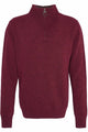 Barbour Jumper Nelson Essential Half Zip Sweater in Port MKN0863RE14 fashion