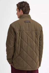 Barbour Elter Quilted Jacket in Olive MQU1814OL51 back