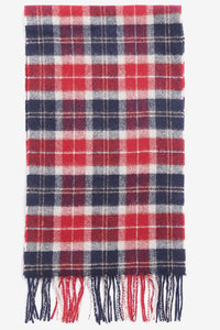 Barbour Scarf Tartan Lambswool scarf in NEW Cranberry Tartan USC0001RE75