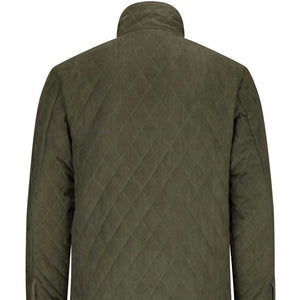 Hoggs of Fife Thornhill quilted jacket in Green Loden THJK/GR back