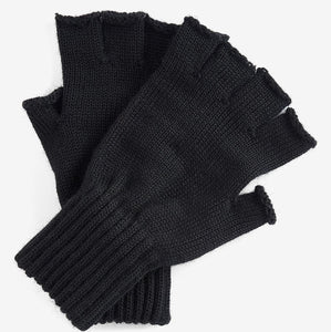 Barbour Fingerless woolen  Gloves in Black MGL0005BK91 warm