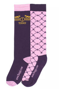 Toggi womens socks 2 pairs size 4-8 Blackberry print SO/JPC/23-24/01515