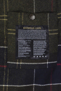 Barbour Ogston Wax Jacket - Olive - MWX0700OL51 - Care Label & Lining Detail