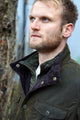 Barbour Ogston Wax Jacket - Olive - MWX0700OL51 - Front Detail