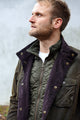 Barbour Ogston Wax Jacket - Olive - MWX0700OL51 - Front Detail Opened