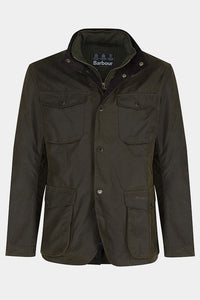 Barbour Ogston Wax Jacket - Olive - MWX0700OL51 - Flat Front