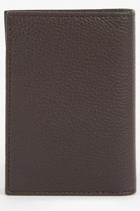 Barbour wallet Contrast leather Billfold wallet in dark brown MLG0045BR71 back