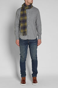 Barbour Tartan Lambswool Scarf - Classic Tartan - USC0001TN11 - Modelled