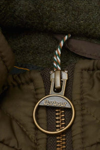 Barbour Ogston Wax Jacket - Olive - MWX0700OL51 - Zip Detail