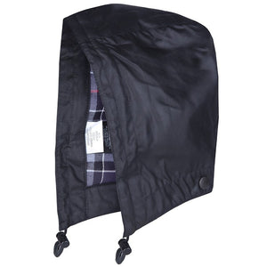 Barbour hood in Black waxed cotton MHO0004BK91