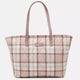 Barbour Bag Weatherham quilted tote shoulder bag in dewberry tartan LBA0344PU31